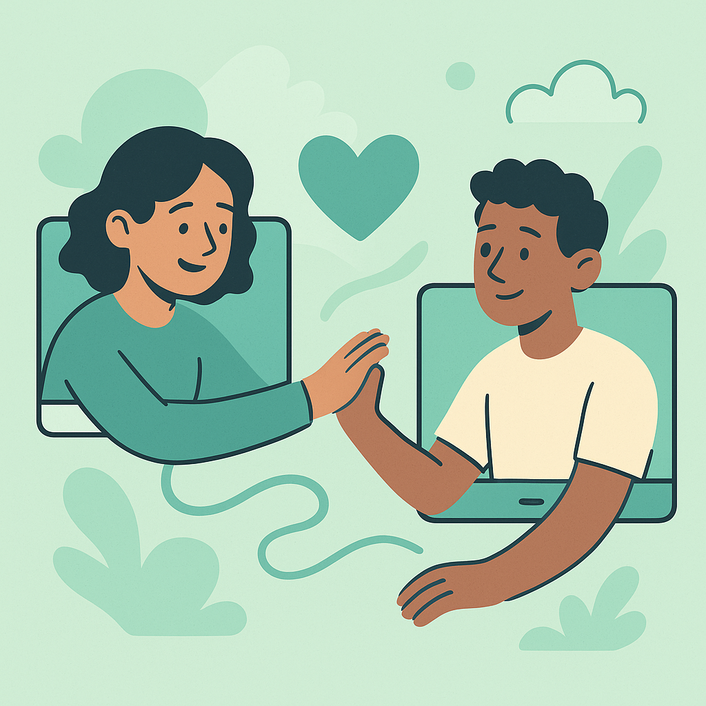 Happy people cartoon