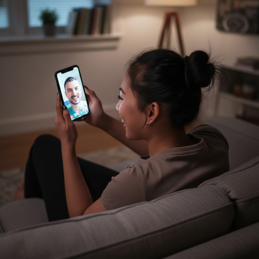 One Small Step certified peer support specialist on a video call with a member